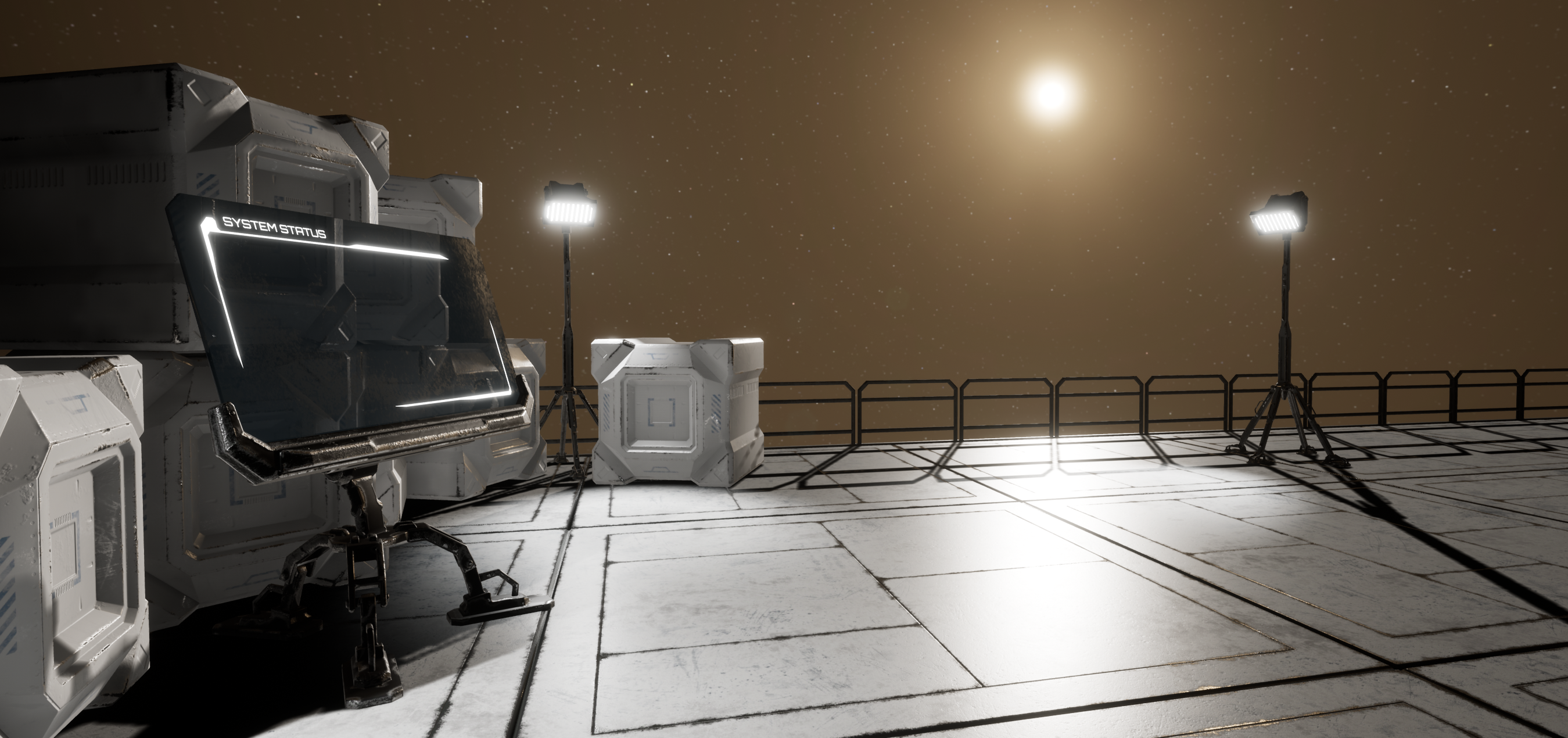 Platform with screen UE4